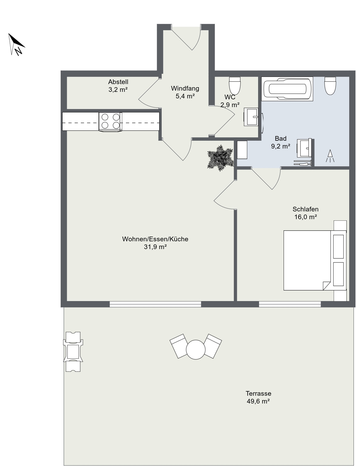 2-Zimmer-Wohnung-_2D-Grundriss